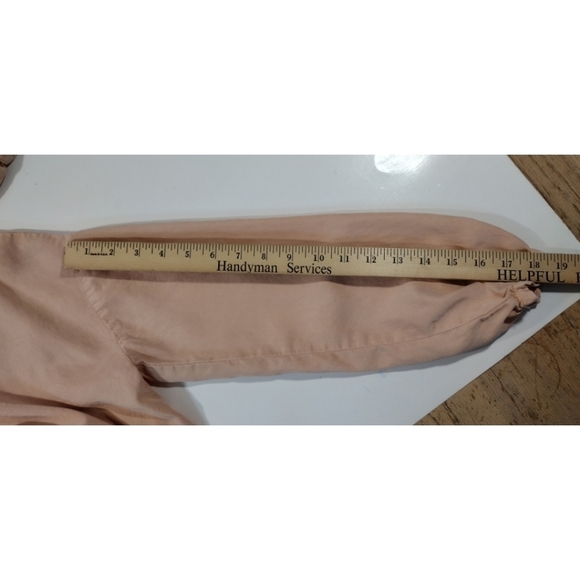 Zara trf apricot peplum long sleeve top - Picture 8 of 8